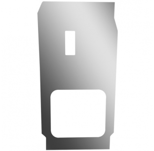 BESTfit Aluminum Sleeper Side Skin With Baggage Door Opening For Peterbilt Unibilt