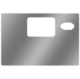 Stainless Steel Glove Box Cover With Hole For Peterbilt Logo