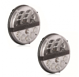 7 Inch Composite LED Dual Beam Headlight Kits for Enhanced Visibility and Style