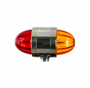Legendary Chrome Double Face Turn Light With Amber/Red LED
