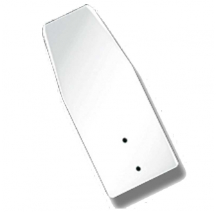 Peterbilt Hood Latch Trim - Wingmaster Stainless Steel, 2 Piece, Standard Hood