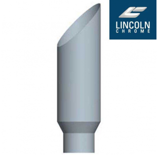 44 Inch Mitred Top Stack, 8 Inch to 5 Inch O.D. Chrome Plated Exhaust for Trucks - Lincoln Chrome 11112015BJJ