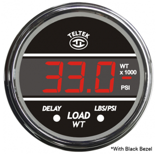 Kenworth 2006+ Load Weight Sensor Gauges, Red with Black Bezel