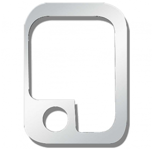 Chrome Plastic Door Handle Trim for Peterbilt/Kenworth Trucks