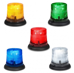 Spire 200 LED Suction Cup Magnet Mount Short Dome Beacon for Vehicles