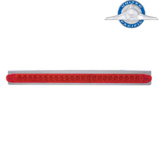 Stainless Steel Light Bracket with 23 LED 17 1/4 Inch Red Light Bar