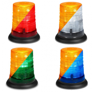 Spire 200 LED Tall Dome Beacon Light with Suction-Cup Magnet Mount for Versatile Use