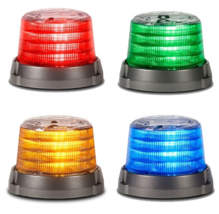 Pro LED Tall Clear Dome Beacon Light with Auto Dim Feature