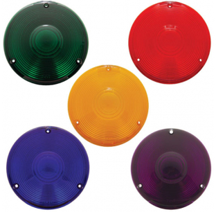 Round Colored Light Lenses for 3 Inch Turn Signal Lights - Perfect Fit