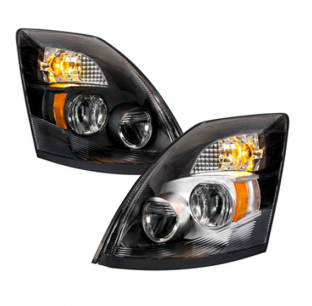 Volvo VN/VNL 2004-2017 High Powered LED Headlights - Enhanced Visibility and Fit