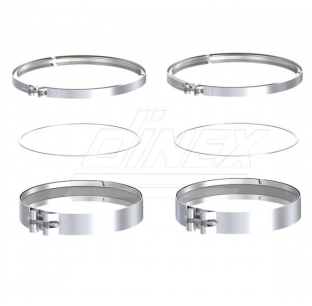 Detroit Diesel Stainless Steel 10.55 Inch Diameter Exhaust Clamp Kit - Durable and Reliable