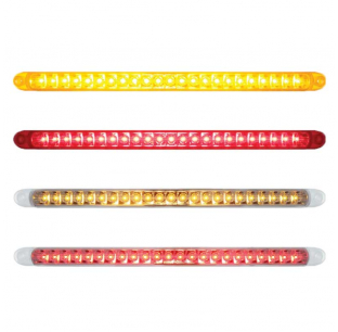 17 1/4 Inch 23 SMD LED Reflector Light Bar - Stop/Tail/Turn/Clearance - Amber/Red LED Options