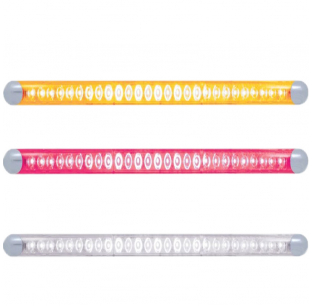 27 High Power LED 21 3/4 Inch Auxiliary/Utility Light Bar - Amber/White LEDs, Clear Lens, Fits Most Trucks