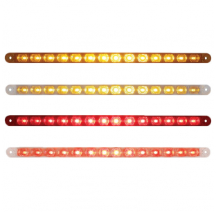12 Inch LED Turn Signal Light Bar with 14 Amber/Red LEDs, Fits Most Trucks, United Pacific, 10-Year Warranty