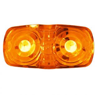 PC-Rated 4 Inch LED Amber Clearance and Side Marker Light for Vehicles