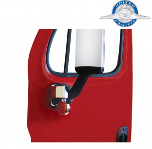 Stainless Steel Freightliner Cascadia Single Light Post/CB Antenna Bracket