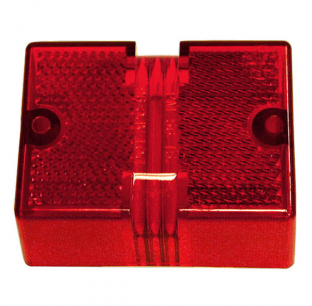 Red Clearance and Side Marker Replacement Lens for Vehicle Safety