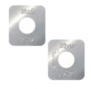 Freightliner Stainless Steel Wiper Switch Plates - Durable, High-Quality Fit for Freightliner Trucks