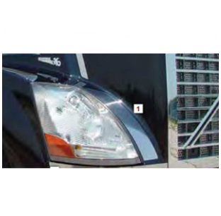 Volvo VT 880 Inner Fender Trim by Roadworks - Tape Mount, Pair - Fits Inner Fender