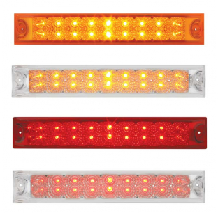 12-inch Spyder Light Bar with 18 LEDs, Sealed Polycarbonate Lens, Available in Multiple Colors and Functions
