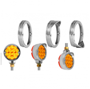 3 Inch Chrome Bezel Cover for Grand General Pearl Light GG75190-93, 3 Options, 2 Screws Included