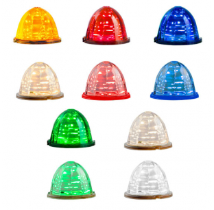 Classic Watermelon Surface Mount LED Turn and Marker Light for Vehicles