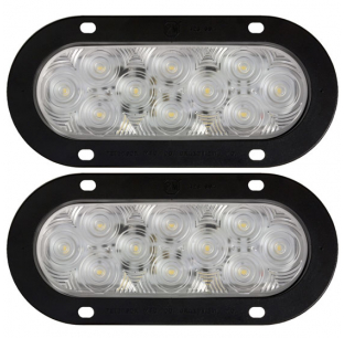 LumenX Oval Back-Up Light with Flange Mount - Durable and Easy to Install