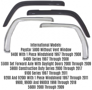 International Ventvisor Side Window Deflectors - Durable, Easy Fit, Weather Protection