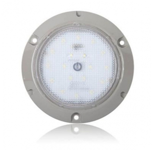 5.5 Inch Dome Light with Touch Switch, 18 LEDs, Energy Efficient Lighting Solution