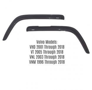 Volvo Ventvisor Side Window Deflectors - Durable, Easy Fit, Weather Protection