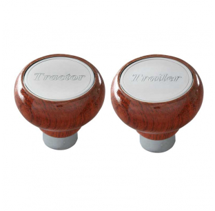 Rosewood Screw-In Air Valve Knob with Script Plate - Elegant and Functional