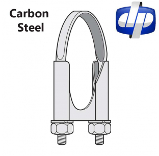 Carbon Steel Guillotine Saddle with Flat U-Bolt for Secure Pipe Fitting
