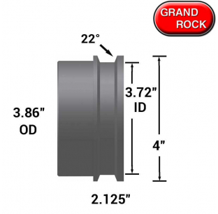 3.86 to 4 Inch Turbo/Manifold Adapter - High-Quality Fit for Turbo Systems