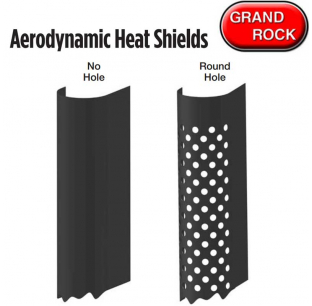 Stainless Steel Aerodynamic Heat Shield 60in - Fits Various Models