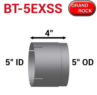 Stainless Steel 5 Inch I.D Diverter Box with Spring Plate Tube - Fits 5 Inch I.D