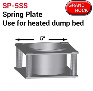 Grand Rock Stainless Steel Spring Plate, 5 Inch Hole, 7x7x3.5 Inch Construction