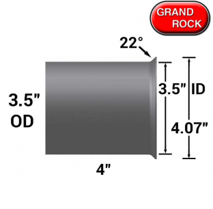 Grand Rock 3.5 Inch OD to 4.07 Inch Flare Turbo/Manifold Adapter