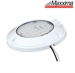 6 Inch Interior Dome Light, 800 Lumens, 12VDC, Hard Wired, Low Profile, Maxxima, Fits Most Models