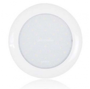 Round Flanged Amber LED Courtesy Light, 5.7 Diameter, 320 Lumens, 12.8VDC, Maxxima, 1 Year Warranty