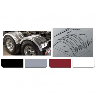 Eyebrow Single Axle Fender Kit - One Durable Fender for Trailers