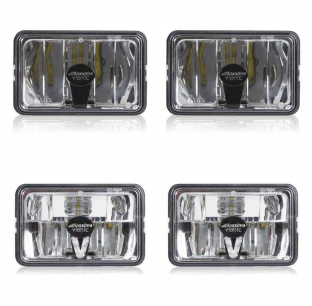 Vionic 4x6 High Beam and Low Beam with DRL Kit - Enhance Vehicle Lighting