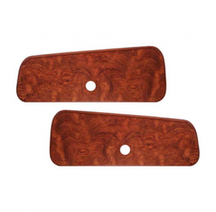 Genuine African Rosewood Overhead Cab Console Doors for 2006+ Peterbilt