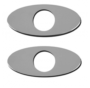 Stainless Steel Keyhole Protector for Peterbilt 359/370 - No Engraving