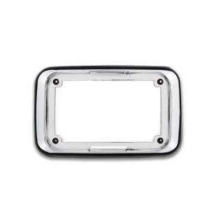 QuadraFlare 6x4 Series Chrome Trim Bezel with Gasket - High-Quality Fit and Finish