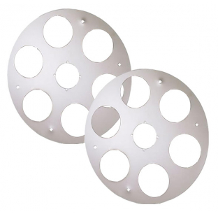 Pair of 15 Inch Vortox Air Cleaner Light Brackets for Enhanced Vehicle Performance