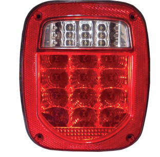 LED Univ Combo Square Tail Lights - Universal Fit, Clean Design, Enhanced Visibility