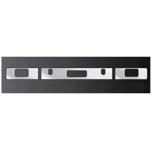 Freightliner FLD Bumper Inserts with Step, Tow Pin Holes, and Fog Light Holes - Roadworks 3 Piece