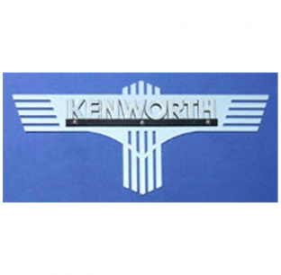 Kenworth Side of Hood Logo Trim - Stainless Steel - 23.88