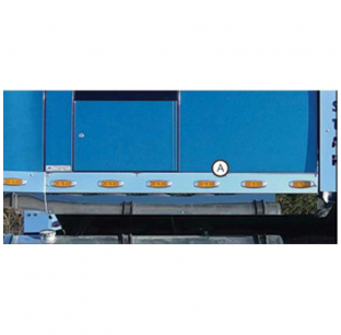 Western Star 76 Inch Stratosphere Sleeper Panels - Roadworks - Available Blank, Combo Holes, or Two Inch Holes - Sold as a Pair