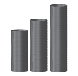 5 Inch Diameter Stainless Steel Flexible Metal Pre-Cut Hose for Plumbing and HVAC Systems